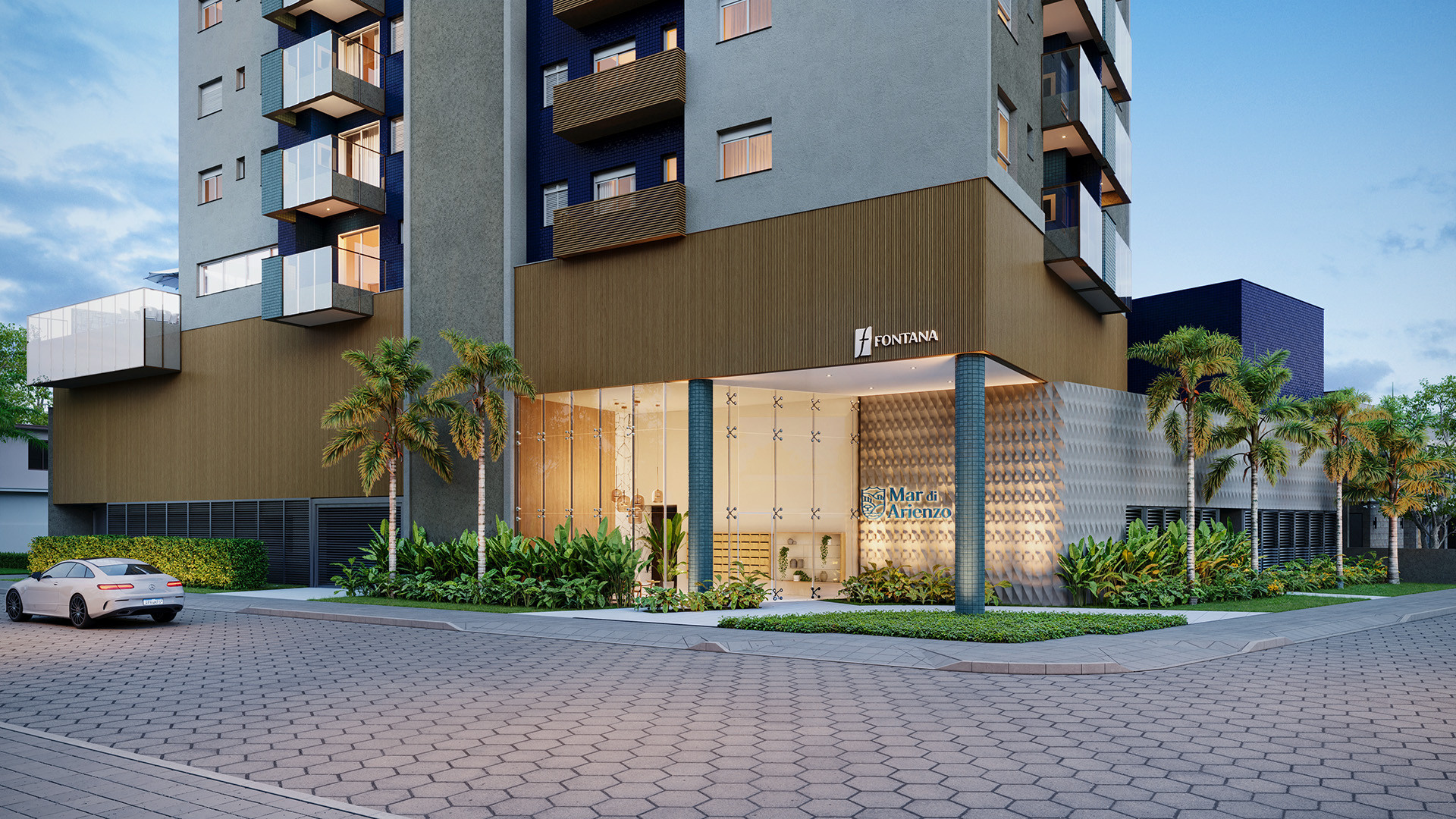 Fachada do Mar di Arienzo Residencial