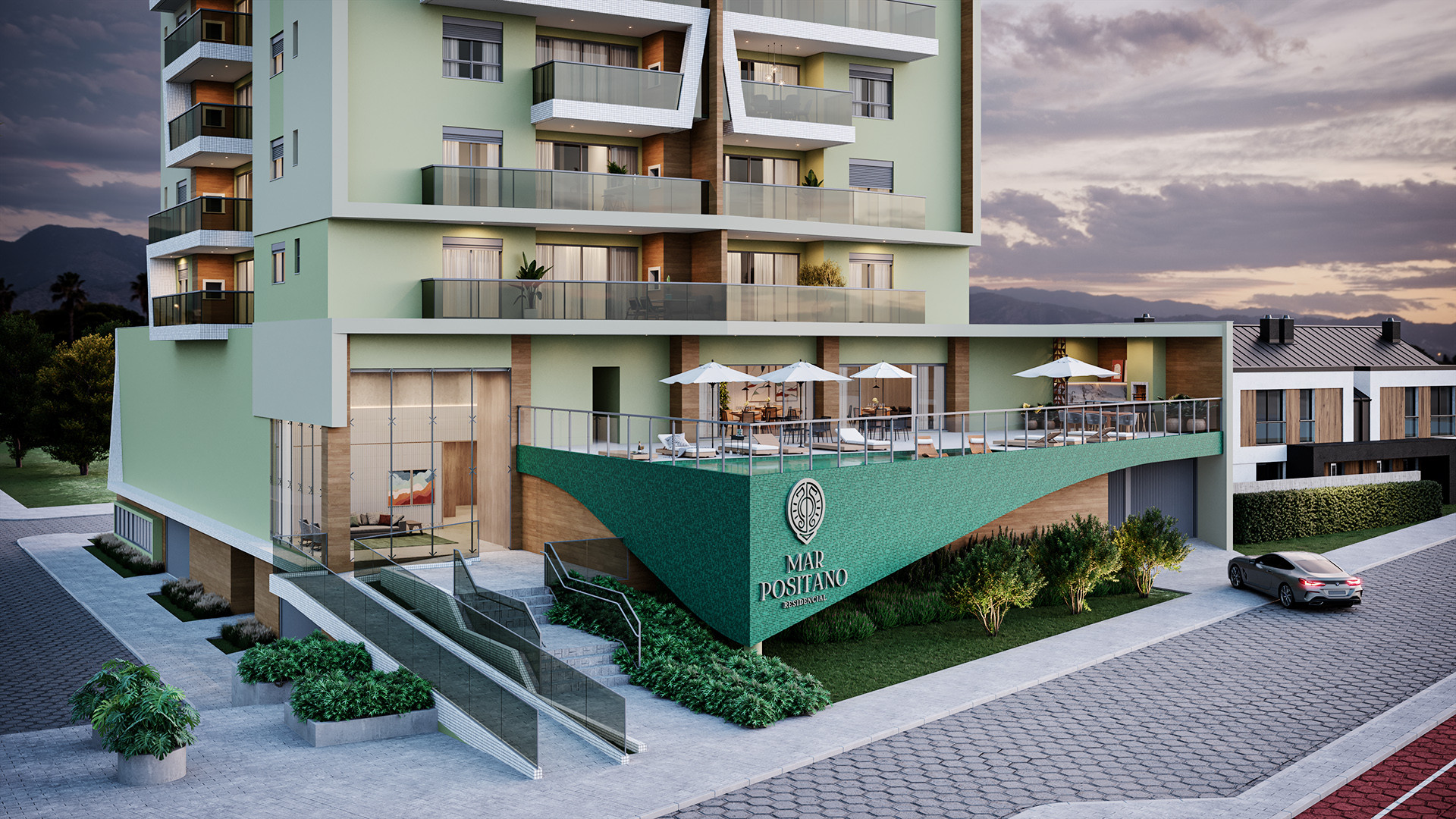Fachada do Mar Positano Residencial