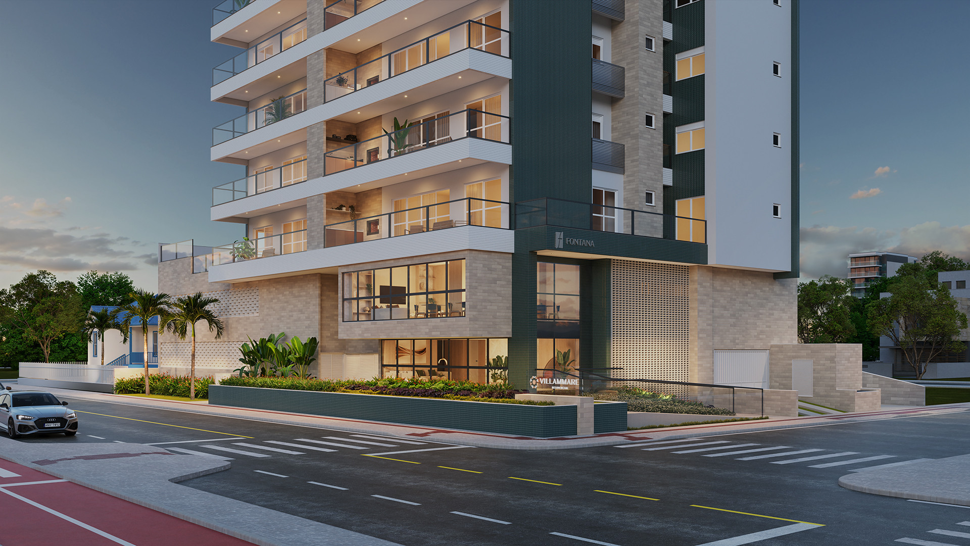 Fachada do Villammare Residencial