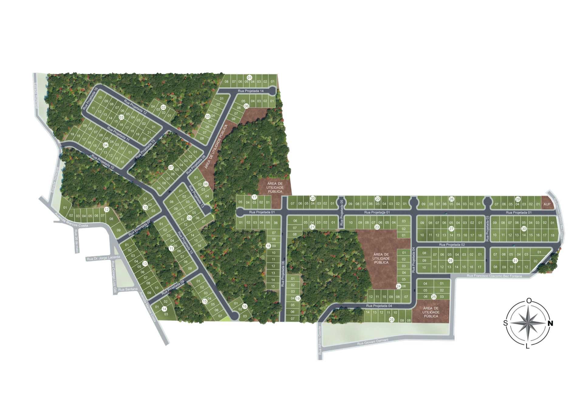 Loteamento Residencial Montello — planta 1