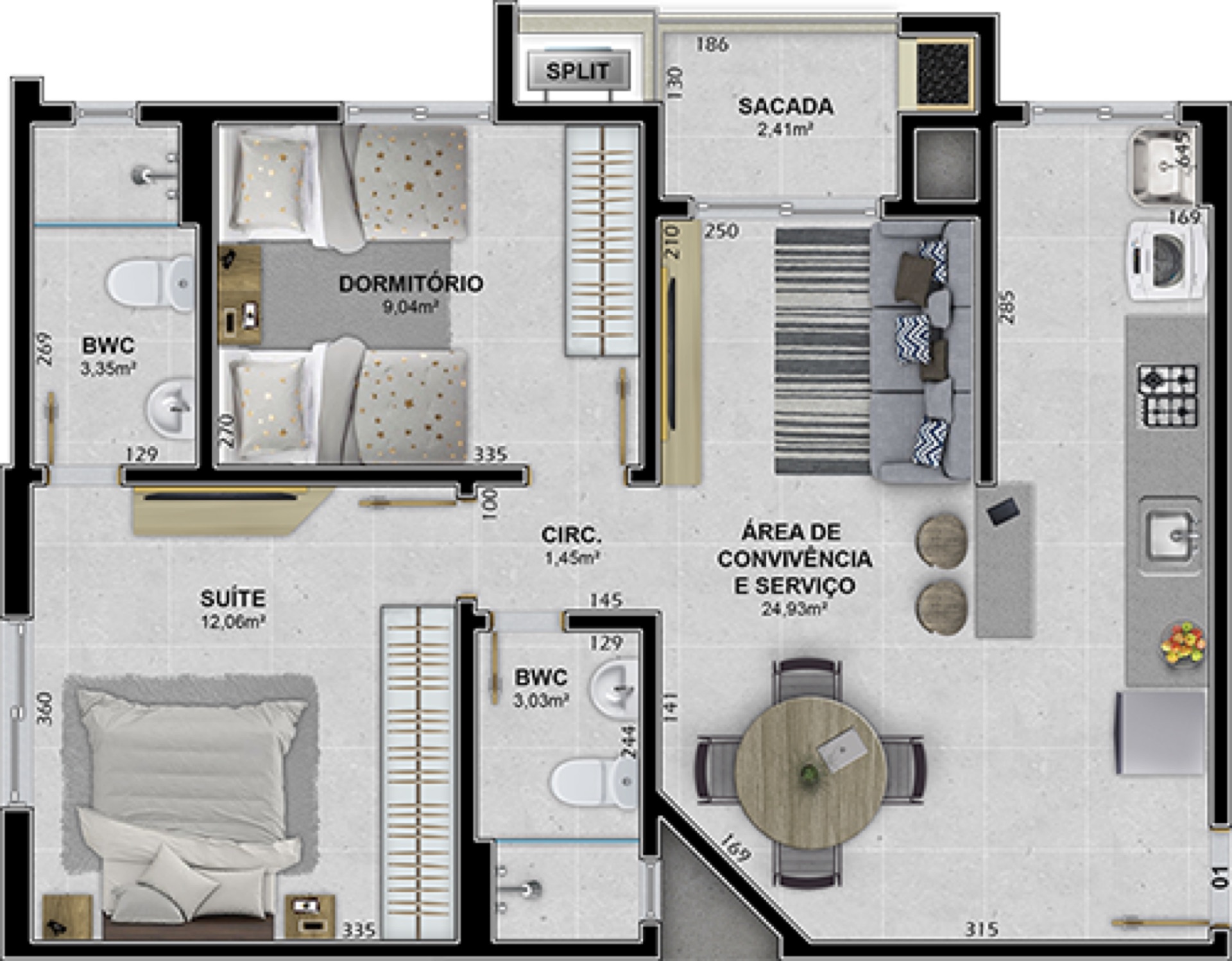 Comercial e Residencial Novo Horizonte — planta 1