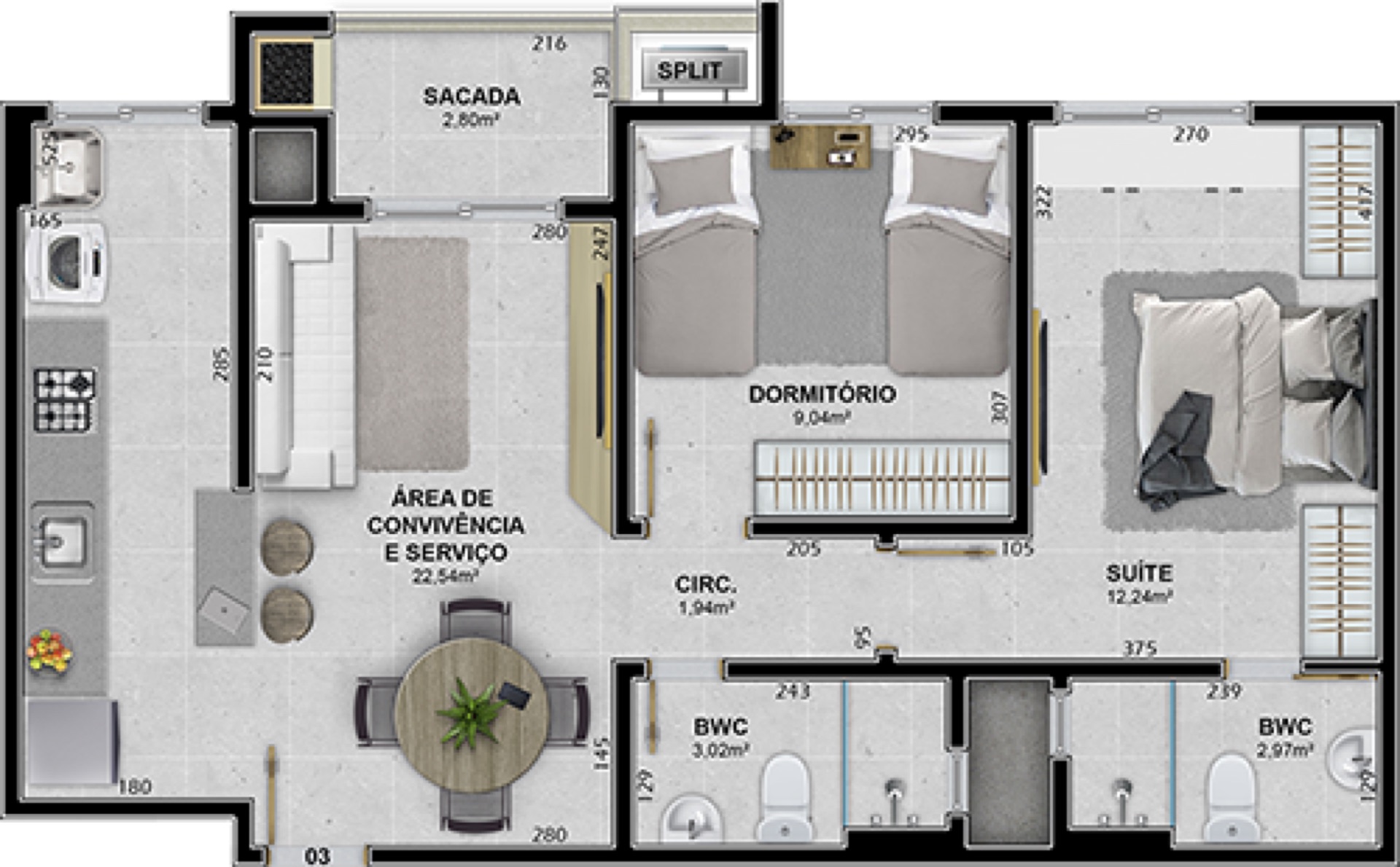 Comercial e Residencial Novo Horizonte — planta 2