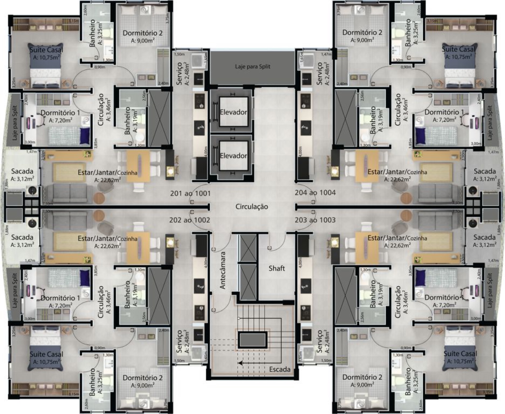 Residencial Bremen — planta 4