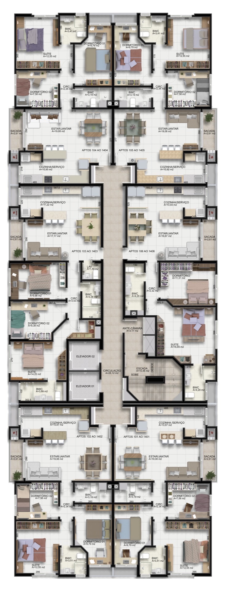 Residencial Hamburgo — planta 1