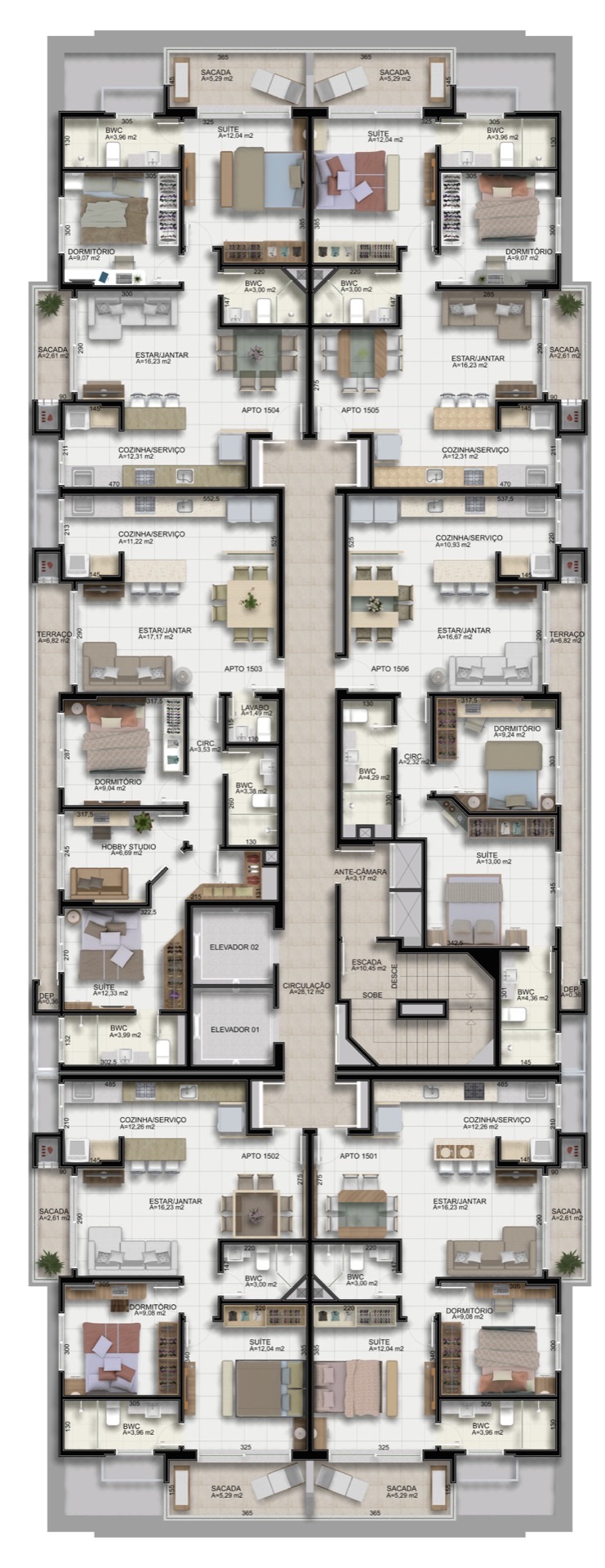 Residencial Hamburgo — planta 2